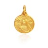 Złoty medalik Świętej Rity. Patronka spraw beznadziejnych i po ludzku niemożliwych. średnica 14 mm. 2,5 g  Gold Urbanowicz