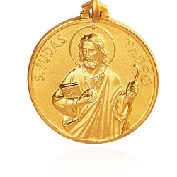 Gold Urbanowicz Medalion złoty jak płaskorzeźba ze św Tadeusz Juda