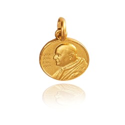 Medalik złoty.  wizerunek  święty Jan XXIII.  1,8 g  Gold Urbanowicz Poznań