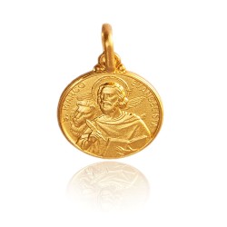 Złoty medalik. Święty Marek. Patron pisarzy i notariuszy.  Gold Urbanowicz Kraków
