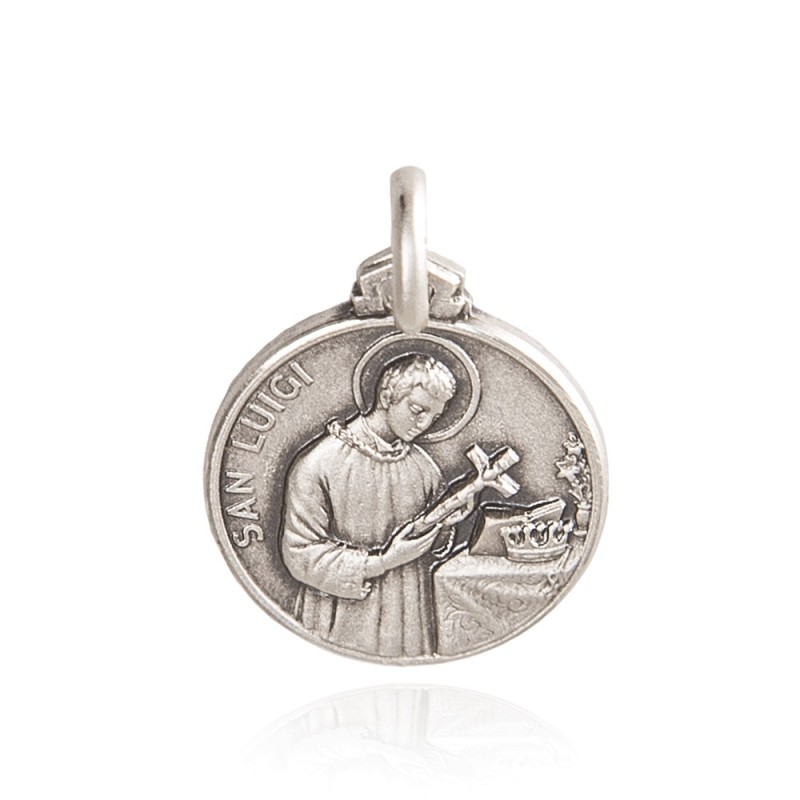 święty Ludwik. medalik ze srebra oksydowanego. 2.5 g   Gold Urbanowicz