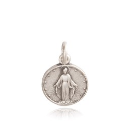 Najświętsza Maria Panna Niepokalanego Poczęcia. 1,26 g  Srebrny medalik.  Medalik Matki Boskiej Niepokalanej Gold Urbanowicz