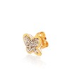 Motylki z kamieniami Swarovskiego.. Kolczyki złote.  0.7 g  Gold Urbanowicz