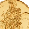 Misternie wykonany złoty medalion Święty Michał Archanioł.  Złoty medalik .  Gold Urbanowicz