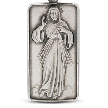 Jezus Miłosierny medalik srebrny,  Gold Urbanowicz 6 g