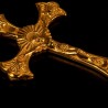 Złoty krzyżyk barokowy, waga 4,90 g. Gold Urbanowicz