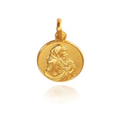 Złoty medalik Gold Urbanowicz- Matka Boska z dzieciątkiem