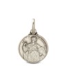 Święta Barbara.  Srebrny medalik oksydowany. Medalik św Barbary. 1.85 g Gold Urbanowicz