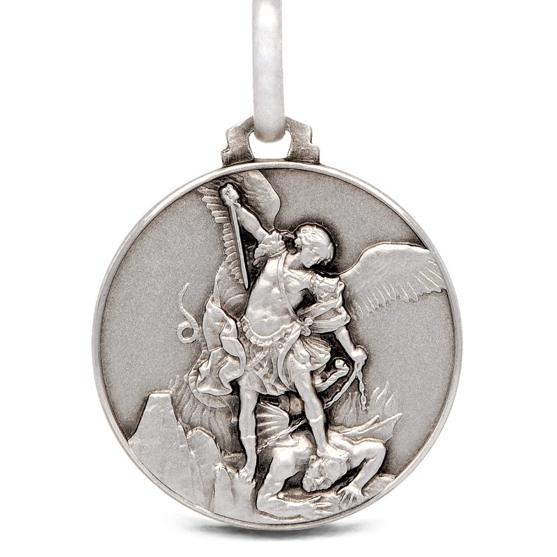 Medalion srebrny  Michał Archanioł. medalik ze srebra,  21mm, 4,9 g