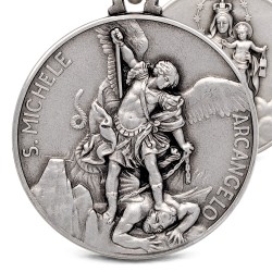 Artystyczny Medalik Szkaplerzny Michała Archanioła  30 mm, 15 g