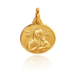 Matka Boża NIeustającej Pomocy 12mm  Złoty medalik. Gold Urbanowicz