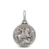 Święty Jerzy. Patron artystów, żołnierzy, wędrowców. Srebrny medalik.  14 mm   1,9 g Gold Urbanowicz
