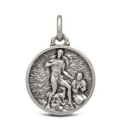 Świety Roch- Medalik Srebrny, 18mm, 3.3 g Sklep jubilerski Gold Urbanowicz