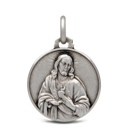 Matka Boska Szkaplerzna. Szkaplerz Karmelitański. 3,7 g   18mm, Medalik ze srebra oksydowanego. Gold Urbanowicz