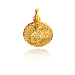 Medalik złoty ze Świętym Franciszkiem - gold urbanowicz