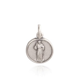 Jezus Miłosierny, Miłosierdzie Boże.   Medalik srebrny, oksydowany. 2,0 g  Medalik Miłosierdzia Bożego Gold Urbanowicz 