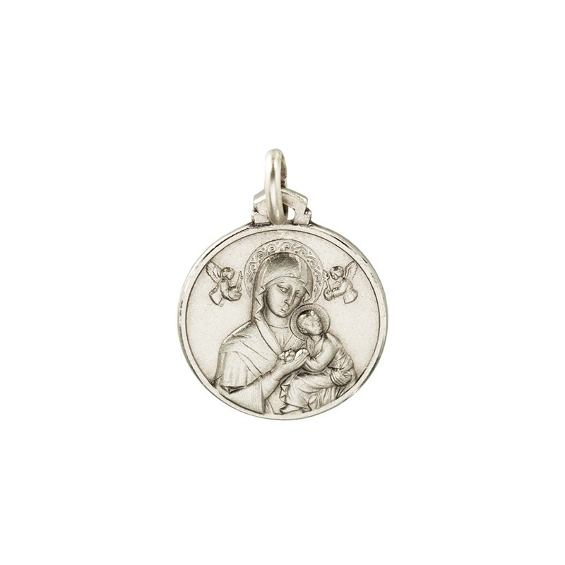 Medalik ze srebra - Matka Boża Nieustającej Pomocy  3,3 g 18mm, Gold Urbanowicz