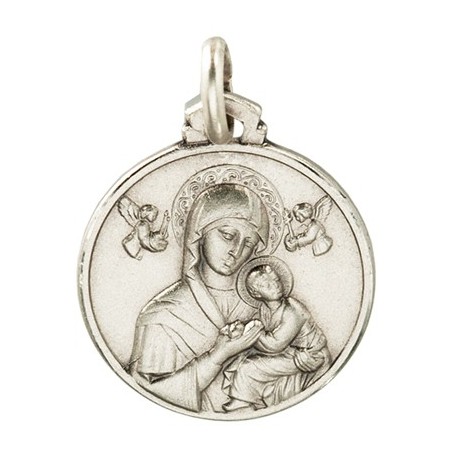 Medalik ze srebra - Matka Boża Nieustającej Pomocy  3,3 g 18mm, Gold Urbanowicz