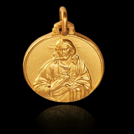 Szkaplerz Karmelitański. Matka Boska Szkaplerzna, medalik złoty. 25 mm. 11,5 g  Gold Urbanowicz