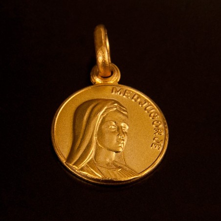 Medalion Matka Boska z Medjugorie - złoty medalik Gold Urbanowicz