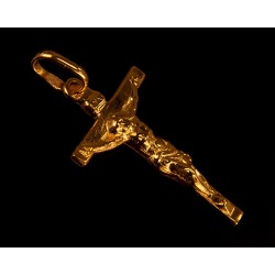 Malutki Złoty krzyżyk Golgota, wykonany ze złota - Gold Urbanowicz.