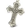 Oryginalny srebrny krzyżyk z ozdobnymi ornamentami.  3,15 g Gold Urbanowicz 
