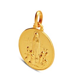 Gold Urbanowicz - Złoty medalik z MB z Fatimy- medalik wygląda jak płaskorzeźba