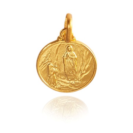 Maleńki Złoty medalik   MB z Lourdes,   Gold Urbanowicz