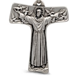 Duży srebrny krzyż franciszkański. krzyżyk franciszkanów- Gold Urbanowicz