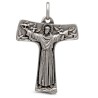 Gold Urbanowicz shop online - Duży Srebrny krzyż franciszkański.