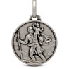 Święty Krzysztof. Patron Kierowców.  Okrągły Medalik srebrny- męski   21 mm,  Gold Urbanowicz 