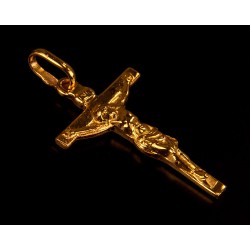 Gold Urbanowicz - Złoty krzyżyk Golgota, wykonany ze złota 14-karatowego. 3,65 g