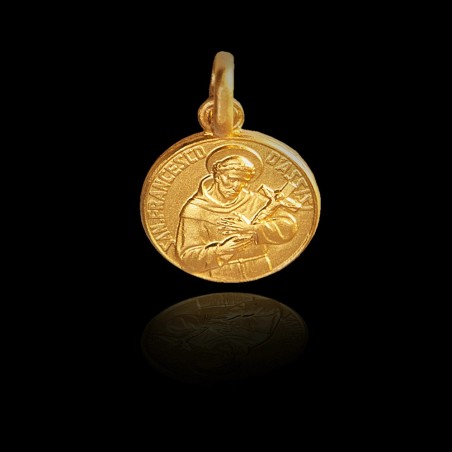 Złoty Medalik ze św Franciszkiem z Asyżu - Gold Urbanowicz sklep jubilerski Katowice