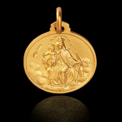 Gold Urbanowicz - Złoty Szkaplerz Karmelitański - Duży Medalion