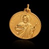 Święty Tadeusz Juda. Patron spraw trudnych i beznadziejnych. średnica 21 mm,  Złoty medalik,  5,4g  Gold Urbanowicz