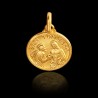 Święty Tomasz. Malutki złoty medalik, średnica 10 mm  1,1 g Medalik św Tomasza. Gold Urbanowicz