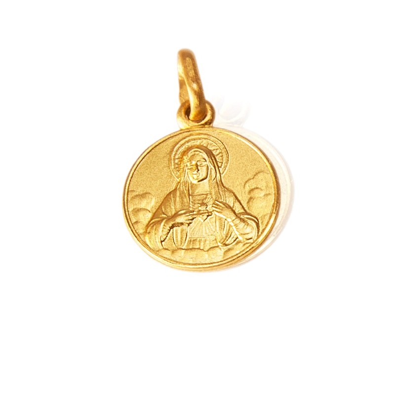 Serce Maryi-  Złoty medalik Gold Urbanowicz