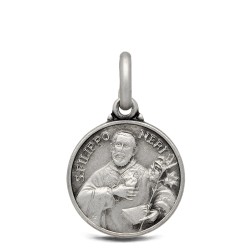 Srebrny medalik św Filipa Neri. 14 mm, 2,0 g - Sklep Gold Urbanowicz