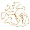 Elegancki Złoty komplet. Łańcuszek 42 cm + krzyżyk- Gold Urbanowicz