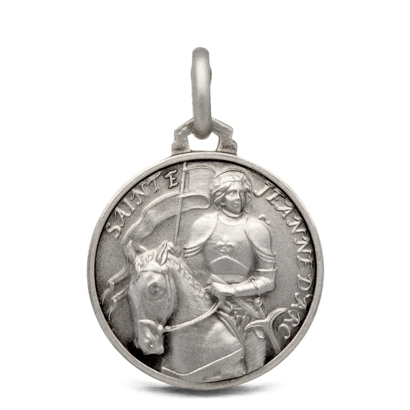 Gold Urbanowicz, Święta Joanna d'Arc, medalik srebrny,  18mm,   3,2 g 