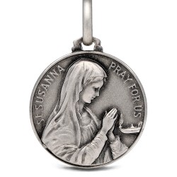 Gold Urbanowicz, Święta Zuzanna Rzymska, medalik srebrny,  21mm,   4,75 g