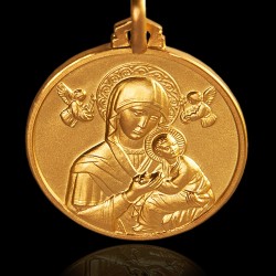 Złoty Medalion - Matka Boża NIeustającej Pomocy. Gold Urbanowicz złotnik online