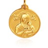  Matka Boża NIeustającej Pomocy. Patronka ludzi potrzebujących szczególnej opieki.  średnica 21 mm, 5,6 g  Gold Urbanowicz