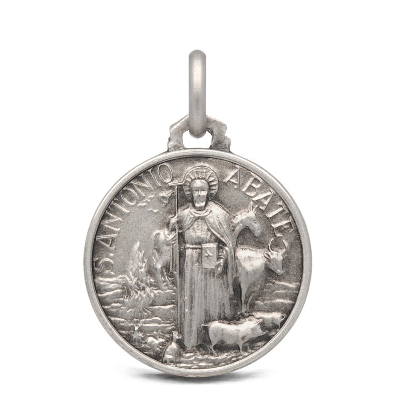 Medalik srebrny św Antoniego Abate- 18mm 3,0g