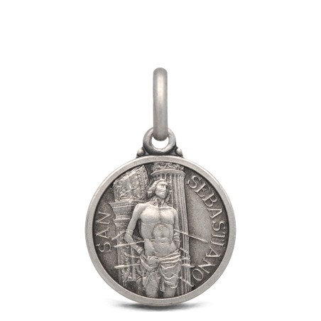 Medalik srebrny ze świętym Sebastianem- 14mm 1,9g Gold Urbanowicz - sklep