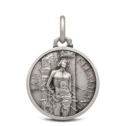 Medalik srebrny ze świętym Sebastianem- 18mm 3,15g - Gold Urbanowicz