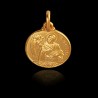 Gold Urbanowicz -Św Mateusz Złoty medalik. Patron celników, urzędników.  średnica  21 mm.  5,6 g