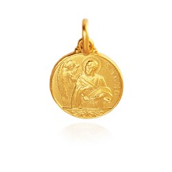 Św Mateusz  Złoty medalik.  21 mm.  5,6 g   Gold Urbanowicz