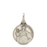 Święta Barbara.  srebrny medalik oksydowany. Medalik św Barbary. 21mm  Gold Urbanowicz Bydgoszcz