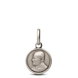 Święty Jan Paweł II.   Malutki Medalik świętego Jana Pawła II.  Medalik ze srebra.  1,0 g
